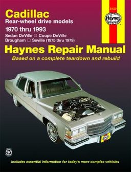 Cadillac Sedan DeVille, Coupe DeVille Brougham [1970-1993] Haynes werkplaatsboek