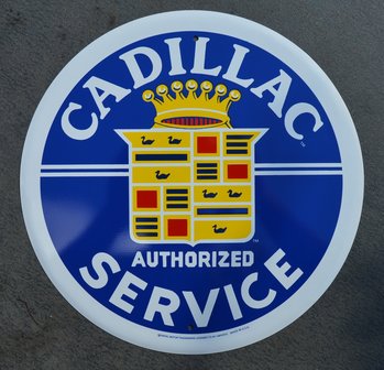 blikken Cadillac service bord 