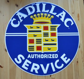 blikken Cadillac service bord XXL