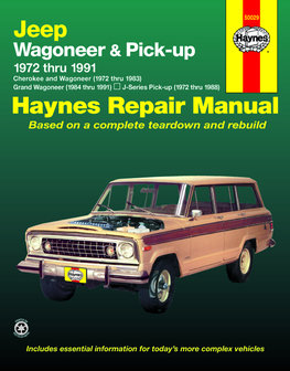 Jeep Wagoneer, Cherokee and Pick-up [1972-1991 Haynes werkplaatsboek