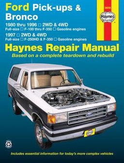 Ford pick-up &amp; Bronco [1980-1996] Haynes werkplaatsboek