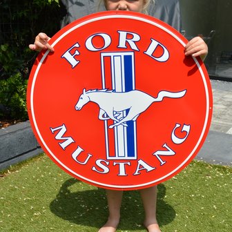 blikken Ford Mustang bord XXL