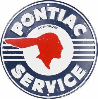 blikken Pontiac service bord no2