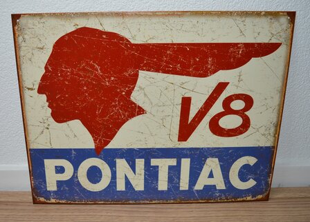 blikken Pontiac V8 bord