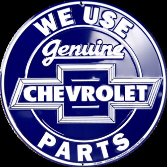 blikken Chevrolet genuine parts bord