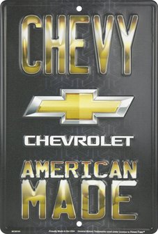 blikken Chevy American made bord