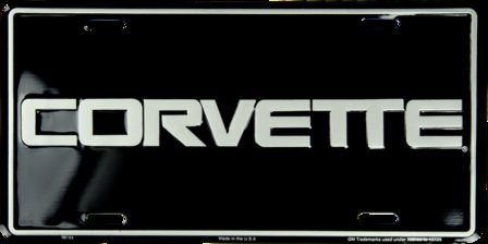 blikken Corvette nummerbord no1