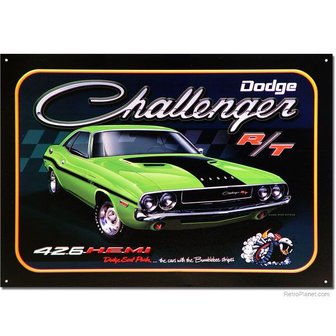 blikken Dodge Challanger R/T 426 HEMI bord