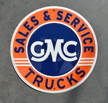 blikken GMC sales and service bord 