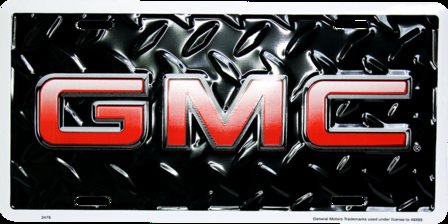 blikken GMC kentekenplaat
