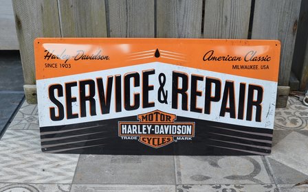 blikken Harley Davidson Service Repair bord 