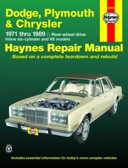 Dodge Challenger Dart Charger [1971-1978] Haynes manual
