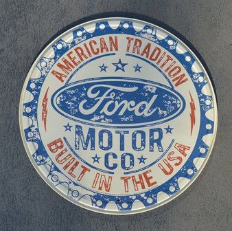blikken Ford American tradition built in the USA bord