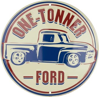 blikken Ford one tonner bord 