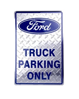 blikken Ford truck parking bord no2