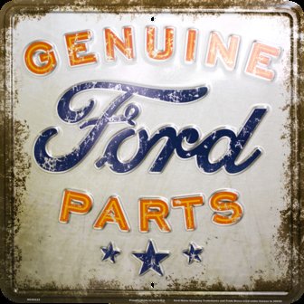 blikken genuine Ford parts bord 