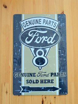 blikken Ford V8 parts bord 