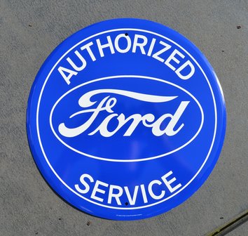 blikken Ford authorized service bord
