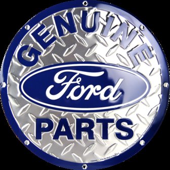 blikken Ford genuine parts bord no2