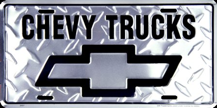 USA kentekenplaat Chevy trucks