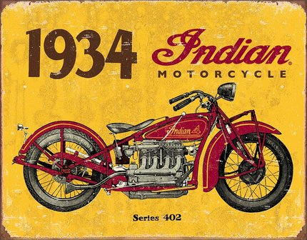 blikken 1934 Indian bord