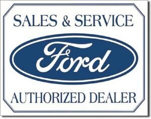 blikken Ford sales and service bord
