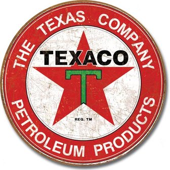 blikken Texaco petrolium products bord