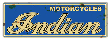 metalen Indian motorcycles bord 