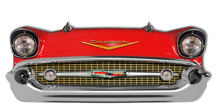 metalen Chevrolet front bord (rood)