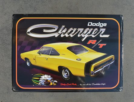 blikken Dodge Charger rt bord