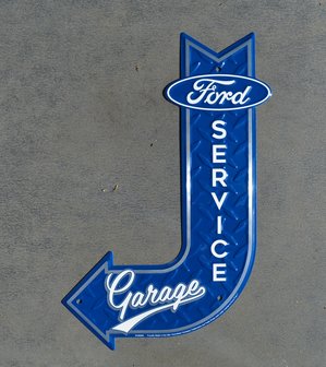 blikken Ford garage service arrow bord