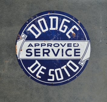 metalen Dodge approved service bord