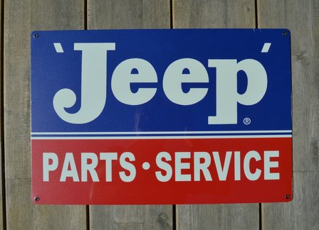metalen Jeep parts service bord