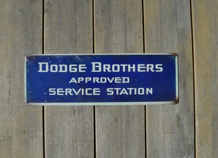 metalen Dodge brothers approved service station bord