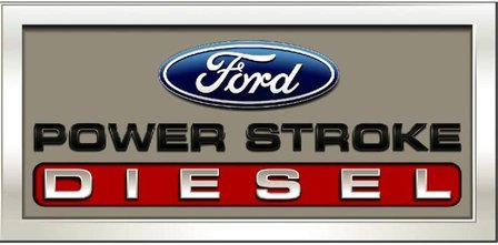 blikken Ford power stroke diesel bord