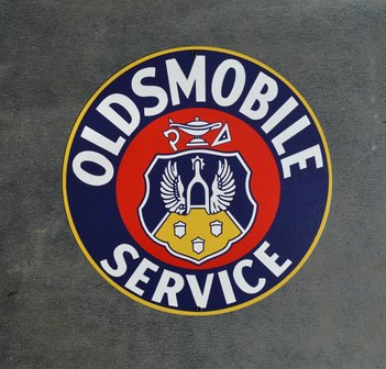 metalen Oldsmobile service bord