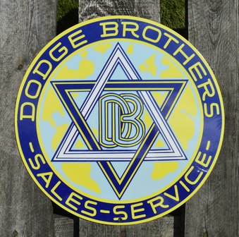 metalen Dodge brothers sales-service bord 