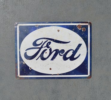 metalen Ford oud logo bord
