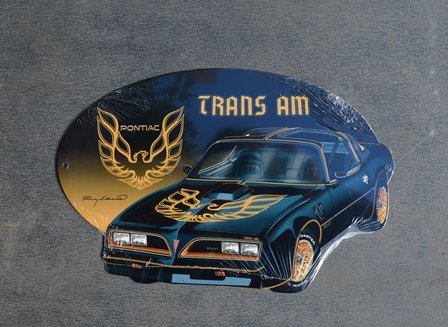 metalen Pontiac Firebird TransAm bord
