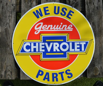 blikken we use Chevrolet parts bord XXL