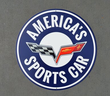 metalen Corvette America&#039;s sports car bord&nbsp;