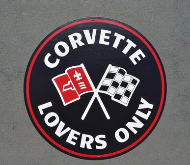 metalen Corvette lovers only bord&nbsp;