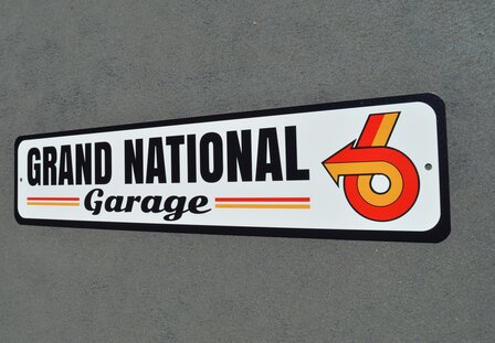 metalen Grand National garage bord 