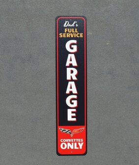 metalen Dad&#039;s Corvette C6 garage bord&nbsp;