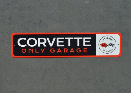 metalen Corvette only garage bord&nbsp;