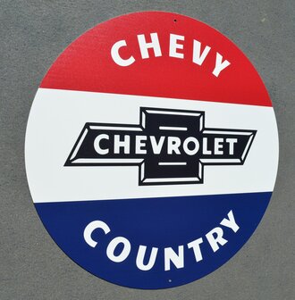 metalen Chevy country rond bord&nbsp;