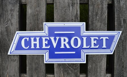 blikken Chevrolet bowtie bord 