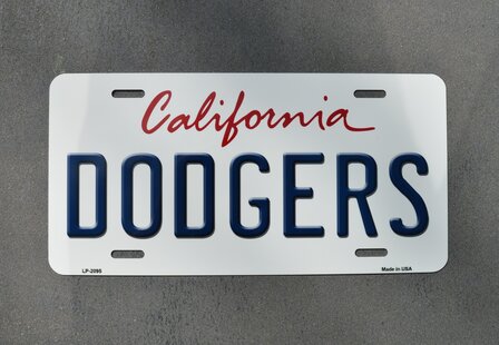 blikken California DODGERS nummerplaat