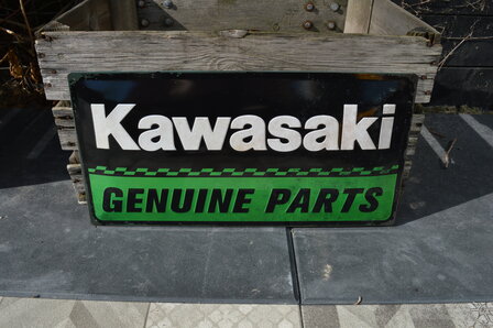 blikken Kawasaki genuine parts bord 