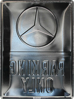 blikken Mercedes garage bord 
